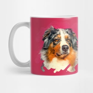 Australian Shepherd - Blue Merle Portrait Mug